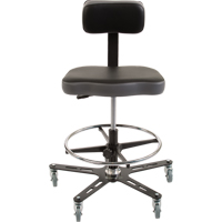 TF160 Industrial Grade Ergonomic Chair, Mobile, Adjustable Height, 300 lbs. Capacity Consource