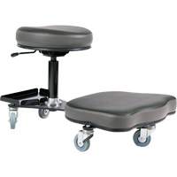 Flex Ergonomic Chair, Vinyl, Black/Grey Consource