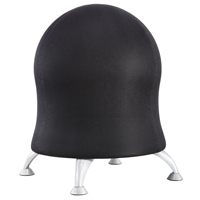 Chaise sph&eacute;rique Zenergy, Tissu, Noir, Capacit&eacute; 250 lb Consource
