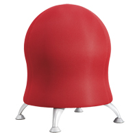 Chaise sph&eacute;rique Zenergy, Tissu, Rouge, Capacit&eacute; 250 lb Consource