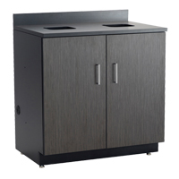 Armoire modulaire de base, M&eacute;lamine, 39" h x 36" la x 25" P, Nuit d'Asie/noir Consource