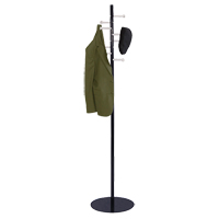 Porte-manteau de style t&ecirc;te de clou, 67" ha, Noir, 8 Crochet(s) Consource
