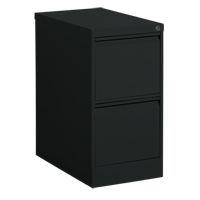 Classeur vertical, Acier, 2 tiroirs, 15-1/7" la x 25" p x 29" h, Noir Consource