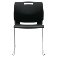 Chaise, Plastique, Hauteur 32-1/2", Capacit&eacute; 300 lb, Noir Consource