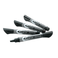 EnduraGlide&reg; Dry-Erase Markers, Black, Chisel Tip Consource