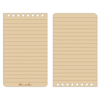 Carnet de notes de poche &agrave; spirale, Couverture souple, Havane, 100 Pages, 3" , 5"  Consource