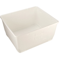 Food Storage Container, Plastic, 108 gal. Capacity, White Consource