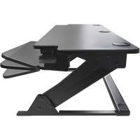 Goya Sit-Stand Workstation, Desktop Unit, 20" H x 42" W x 16" D, Black Consource