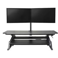 Goya Sit-Stand Workstation, Desktop Unit, 20" H x 42" W x 16" D, Black Consource