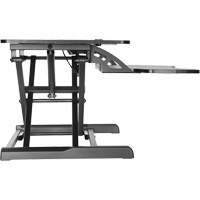 Goya Sit-Stand Workstation, Desktop Unit, 22" H x 31-1/2" W x 24" D, Black Consource