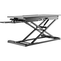 Goya Sit-Stand Workstation, Desktop Unit, 22" H x 31-1/2" W x 24" D, Black Consource