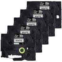 Laminated Tape, 12 mm x 8 m, Black on White Consource