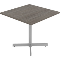 Tables de caf&eacute;t&eacute;ria, 36" lo x 36" la x 29-1/2" h, Dessus de 1", Stratifi&eacute;, Gris/Blanc Consource