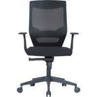 Activ Series Synchro-Tilt Office Chair, Fabric/Mesh, Black, 275 lbs. Capacity Consource