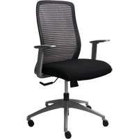Chaise de bureau ajustable s&eacute;rie Era, Tissu/Mailles, Noir, Capacit&eacute; 275 lb Consource