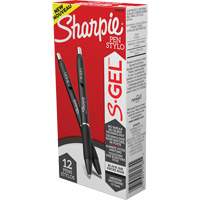 Stylo S-Gel, Noir, 0,7 mm, R&eacute;tractable Consource