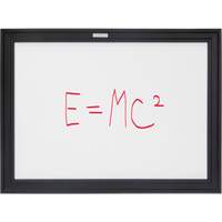 Black MDF Frame Whiteboard, Dry-Erase/Magnetic, 24" W x 18" H Consource
