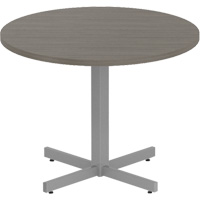 Table ronde &agrave; hauteur r&eacute;glable Newland, 36" lo x 36" la x 29" h, Dessus de 1", Stratifi&eacute;, Brun Consource
