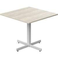 Table carr&eacute;e &agrave; hauteur r&eacute;glable Newland, 36" lo x 36" la x 29" h, Dessus de 1", Stratifi&eacute;, Havane Consource