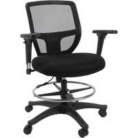 Tabouret de travail en maille, Mobile, Ajustable Hauteur, Capacit&eacute; 450 lb Consource