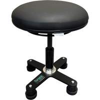 Tabouret ergonomique OmniStool, Mobile, Ajustable, Vinyle Si&egrave;ge, Noir Consource