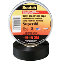 Rubans en vinyle Super 88 Scotch, 19 mm (3/4") x 20,1 m (66'), Noir, 8,5 mils Consource