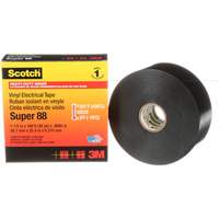 Ruban isolant en vinyle Super 88 Scotch, 38 mm (1-1/2") x 33 m (108'), Noir, 8,5 mils Consource
