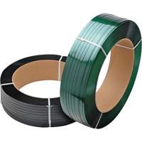 Green Strapping, Polyester, 5/8" W x 3800' L, Green, Manual Grade Consource