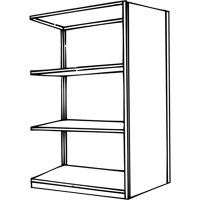 &eacute;l&eacute;ment de rayonnage Interlok, Acier, Sans boulons, Capacit&eacute; 800 lb, 36" la x 76" h x 24" p Consource