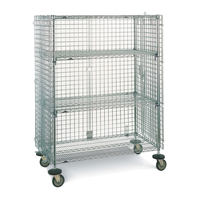 Chariots en treillis m&eacute;tallique, Chrom&eacute;, 21-1/2" x 68-1/2" x 40", Capacit&eacute; 500 lb Consource