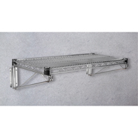 Direct Wall Mount for Chromate Wire Shelving, Single Bracket, 200 lbs. Capacity, 14" D Consource