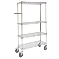 Chariots &agrave; pousser, Chrom&eacute;, 30" x 60" x 14", Capacit&eacute; 800 lb Consource