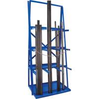 Bar Storage Rack, Vertical, 3 Levels, 36" W x 24" D x 84" H, 3000 lbs. Cap. Consource