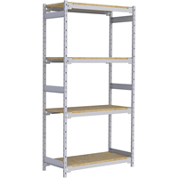 Étagère-classeur de grande largeur, Acier, 4 Tablettes, 42" la x 18" p x 84" h RN004 | Consource