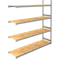 &eacute;tag&egrave;re-classeur de grande largeur, Acier, 4 Tablettes, 72" la x 18" p x 84" h, Ensemble Ajout Consource