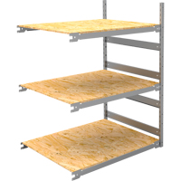 &eacute;tag&egrave;re-classeur de grande largeur, Acier, 3 Tablettes, 42" la x 32" p x 60" h, Ensemble Ajout Consource