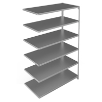 &eacute;l&eacute;ment de rayonnage, Acier galvanis&eacute;, Montant &agrave; fente, Capacit&eacute; 275 lb, 48" la x 72" h x 24" p Consource