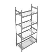 &eacute;tag&egrave;re de grande largeur, Acier, Sans boulons, Capacit&eacute; 1340 lb, 42" la x 84" h x 18" p Consource