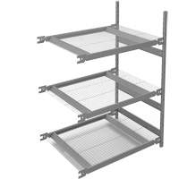&eacute;tag&egrave;re de grande largeur, Acier, Sans boulons, Ajout, 42" la x 60" h x 32" p Consource