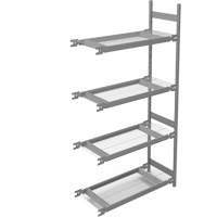 &eacute;tag&egrave;re de grande largeur, Acier, Sans boulons, Capacit&eacute; 1340 lb, 42" la x 84" h x 18" p Consource