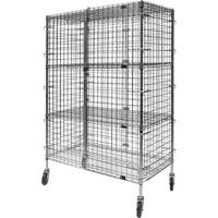 Chariot de s&eacute;curit&eacute;, Chrom&eacute;, 48" x 69" x 24", Capacit&eacute; 500 lb Consource