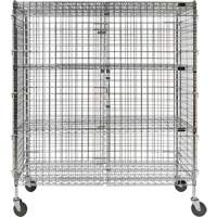 Chariot de s&eacute;curit&eacute;, Chrom&eacute;, 60" x 69" x 24", Capacit&eacute; 500 lb Consource