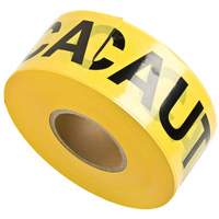 Rubans pour barricades, Anglais, 3" la x 1000' lo, 3 mils, Noir sur jaune Consource