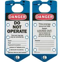 Labeled Lockout Hasps, Blue Consource