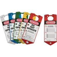 Labeled Lockout Hasps, Blue/Green/Red/Silver/Yellow Consource