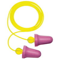 Bouchons d'oreilles en mousse sans contact E-A-R, Paire - Sac en poly, Avec cordon Consource