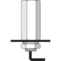 Tiges de s&eacute;curit&eacute; pour support porte-drapeau, usage intensif - accessoires & pi&egrave;ces de rechange Consource