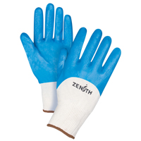 Gants enduits et tricot&eacute;s sans coutures de poids moyen, 9/Grand, R&ecirc;vetement Nitrile, Calibre 13, Enveloppe en Coton Consource