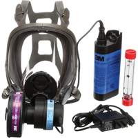 Appareils de protection respiratoire (APR) &agrave; &eacute;puration d'air motoris&eacute; port&eacute;s sur le visage Powerflow, Respirateur &agrave; masque, Pile NiCd Consource