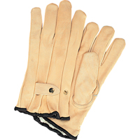 Winter-Lined Ropers Gloves, Small, Grain Cowhide Palm, Fleece Inner Lining Consource
